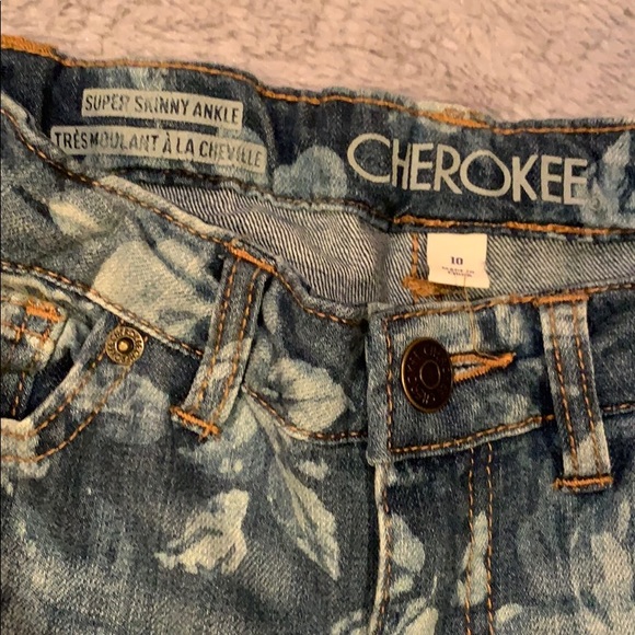 Girls floral skinny jeans - Picture 3 of 3